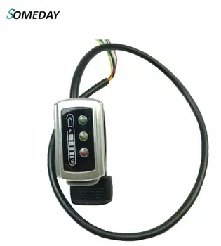 

SOMEDAY Wuxing 36V / 48V 106DX Thumb Throttle With ON/OFF LED Power Display Switch Ebike Finger Throttles