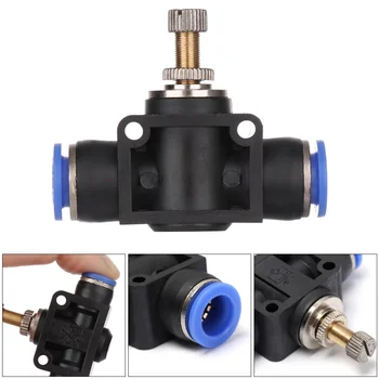

Air flow Pneumatic water hose tube speed Control Valve pressure fittings throttle valve SA 4-12mm