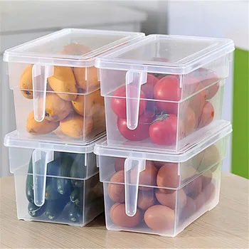 

New Kitchen Transparent Storage Box Grains Beans Storage Sealed Organizer Food Container Refrigerator Storage Boxes with Lid