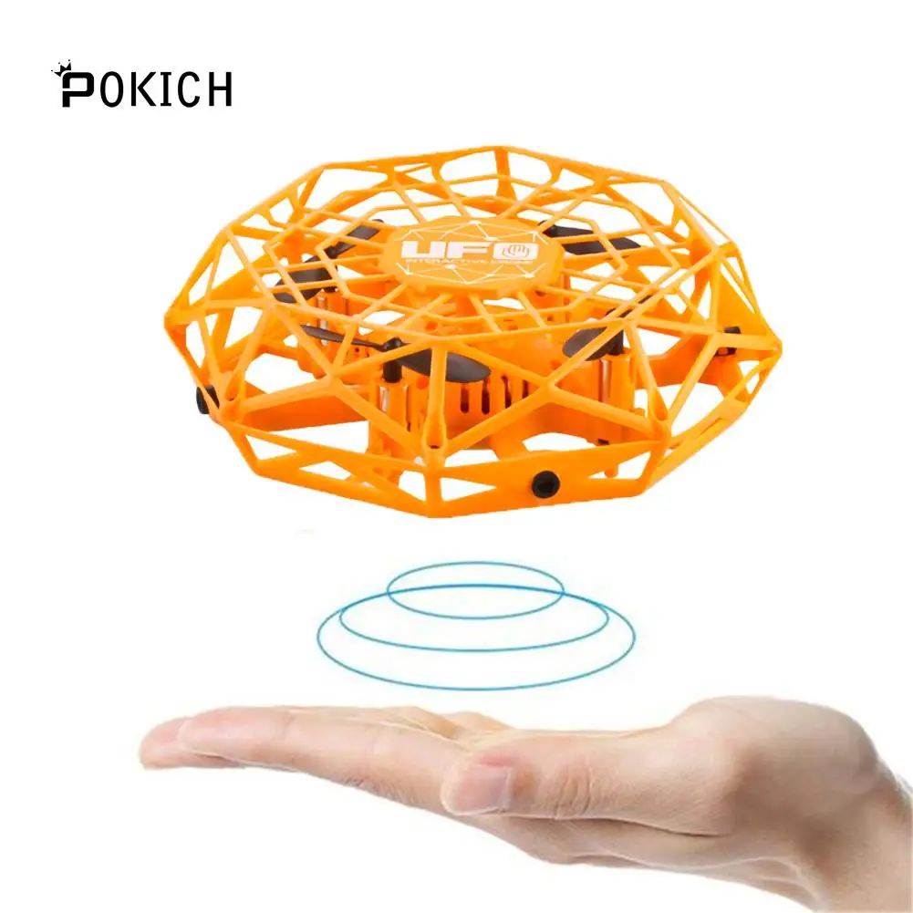 Мини индукционный вертолет UFO RC Дрон вращающийся на 360 ° умный Мини UFO Дрон для детей игрушки лучший для детей день рождения Рождество Gfit