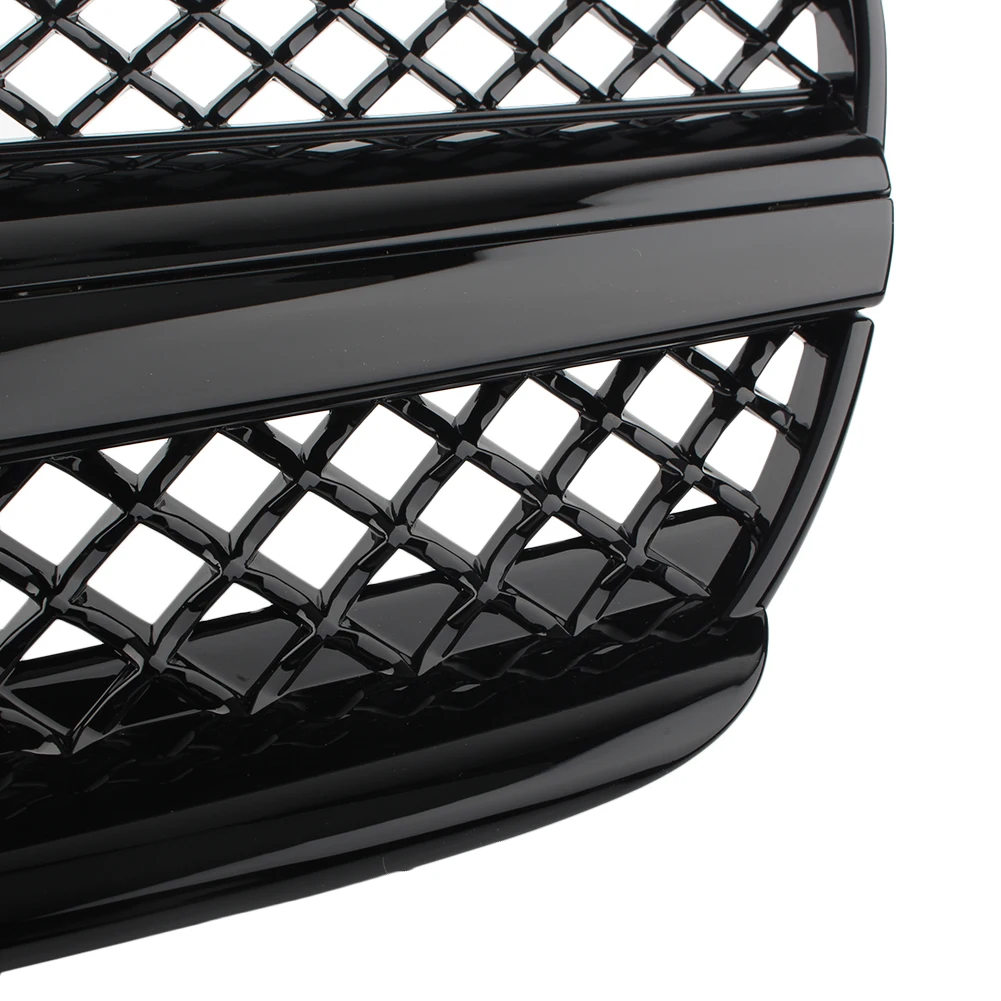 Передняя Спортивная решетка 1 плавник для Mercedes Benz SL Class R230 SL500 SL600 SL550 2003 2004 2005 2006 2007 черный глянец
