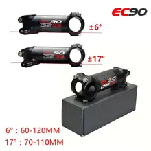 EC90 31,8 мм 6/17 градусов ствол стержня 60/70/80/90/100/110/120 мм MTB велосипед Алюминий+ углеродное волокно, ультра легкие рулевой велосипедный вынос