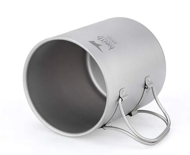 Keith titanium Ti3356 кружка с двойными стенками со складной ручкой и крышкой