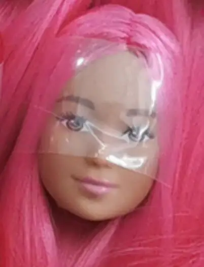 Редкое лицо фея кукла леди головы оригинальное качество куклы головы Белая Леди блестящие глаза Губы розовые волосы куклы головы DIY игрушки части