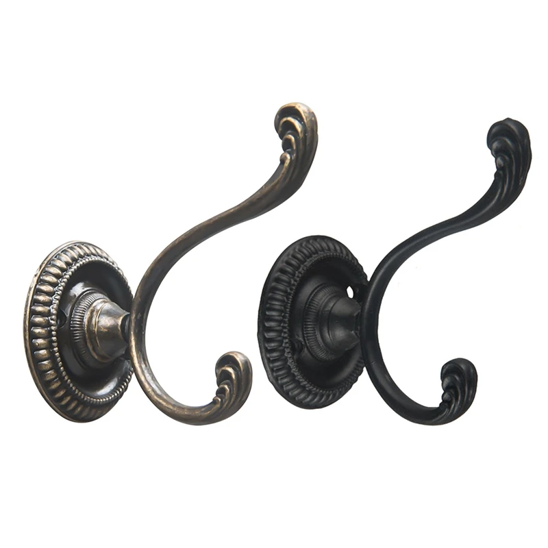 

Black/Silver Furniture Cabinet Wall Hook Clothes Bag Coat Vintage Hanging Hook 1pc Antique Bronze Hook Home Decor