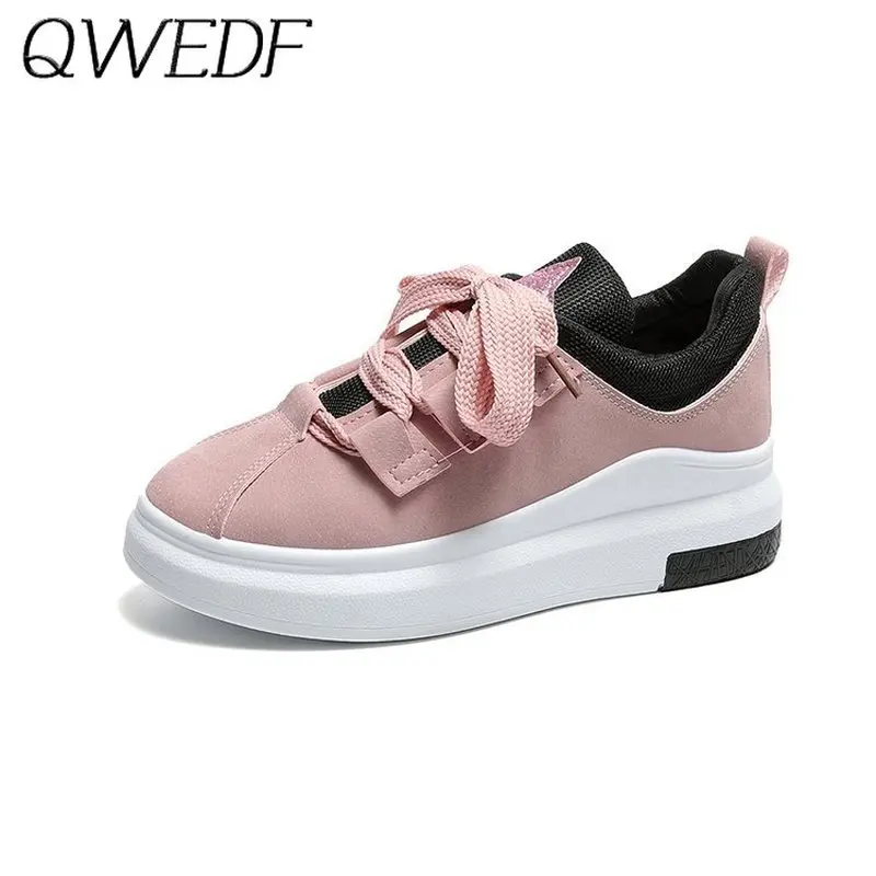 Women's Shoes Vulcanized Shoes Autumn Women's Increased Shoes Lace-up Shoes Women Designer Sneakers Women Platform Shoes F6-38