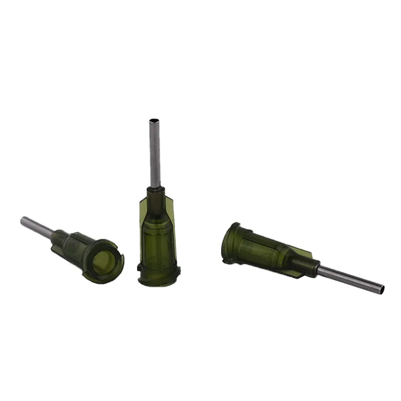 14 ga x 1/2 "из нержавеющей стали тупой кончик w/стандарт ISO Helix Луер замок дозирования иглы