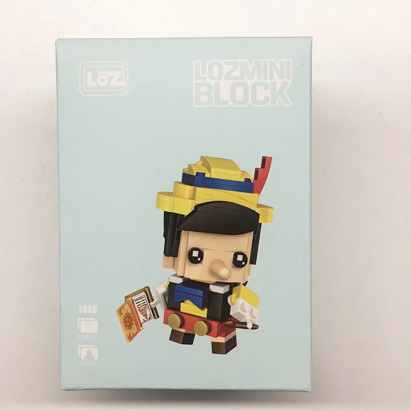 LOZ Blocks мини кукольные строительные блоки Аладдина, Джина brick Heads фигурка сборная DIY набор блоков игрушки 1447 1448 - Цвет: 1448 with box
