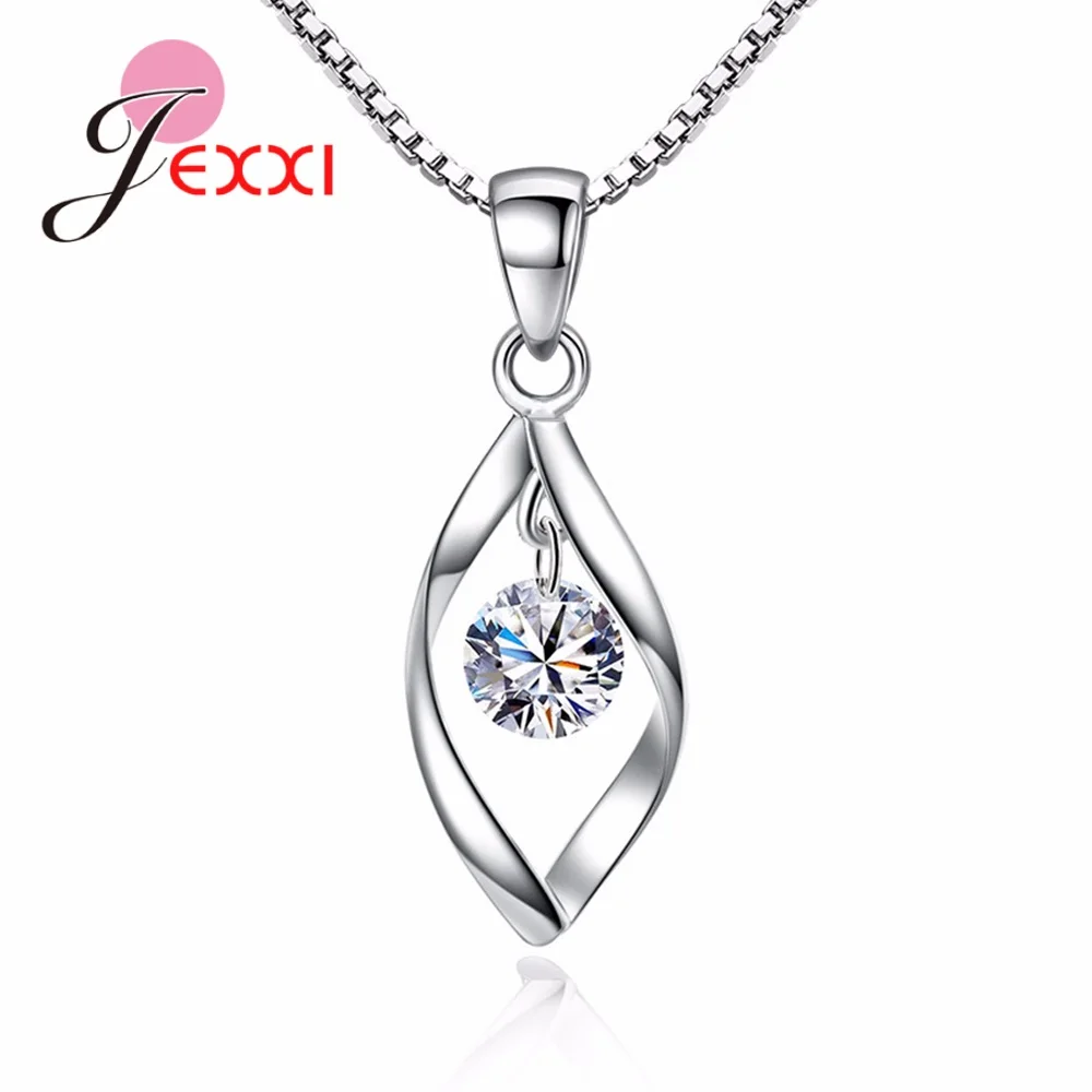 925 Silver Plated Genuine Stones Antique Style Pendant Women's Jewelry