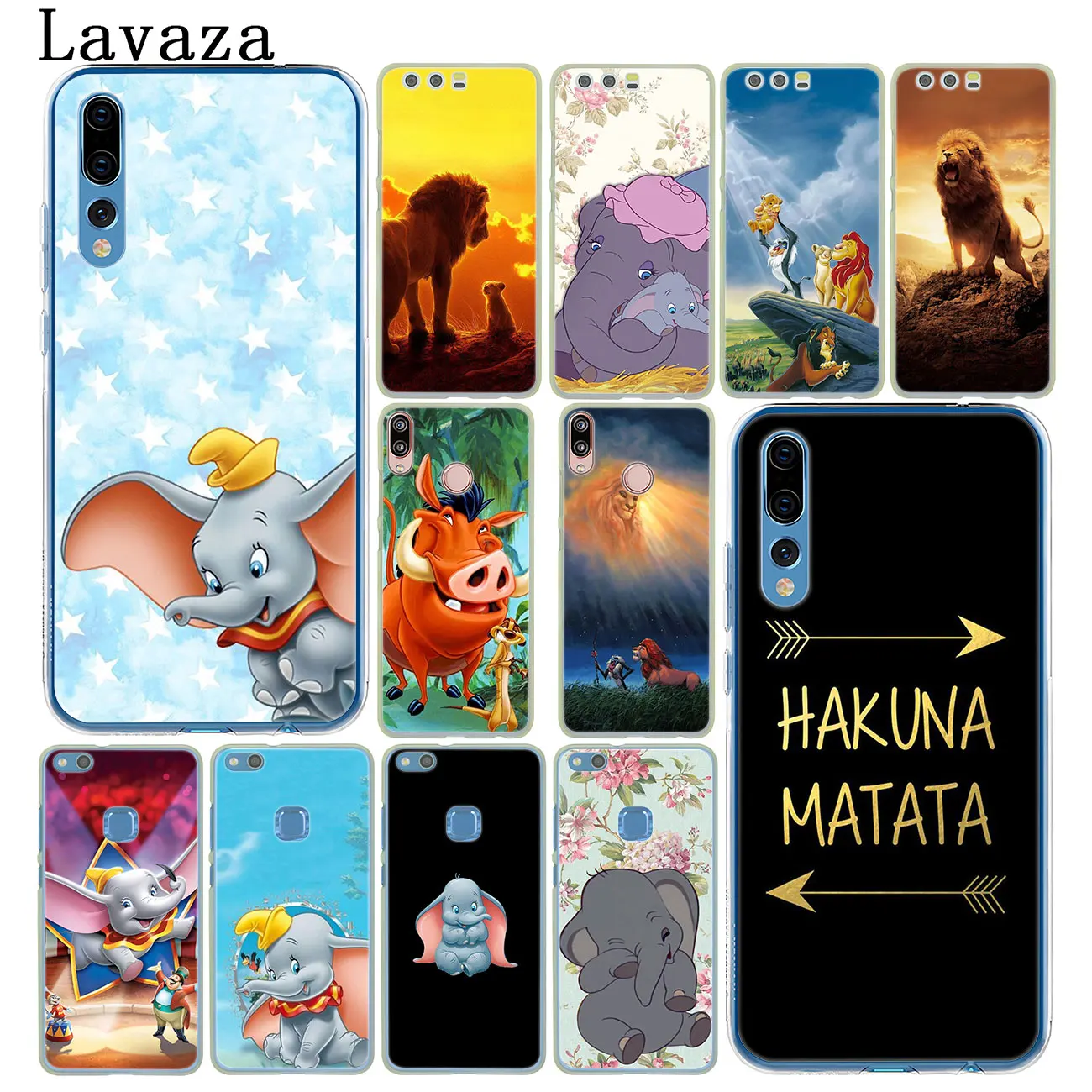 Носки с мультяшным принтом «Король Лев», Дамбо чехол для телефона для huawei Y9 Y7 Y6 Prime Honor 20 10 8 8C 8X9X9 Lite 7C 7X 7A Pro крышка