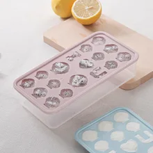 Креативная форма для домашнего льда с изображением животных, фруктов, кубиков льда, с крышкой, коробка для льда, милые DIY устройства для изготовления форм, форма для мороженого, лоток для льда