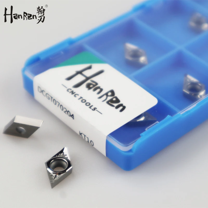 HANREN NC blade DCGT070204-AK DCGT070208-AK KT10 внутреннее отверстие внешнее круглое поворотное