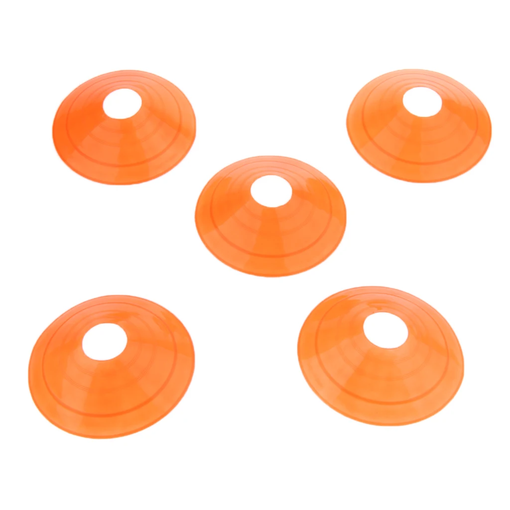 5 Pcs Assorted Color Disc Cones Boundary Marker Skating Agility Training Aid