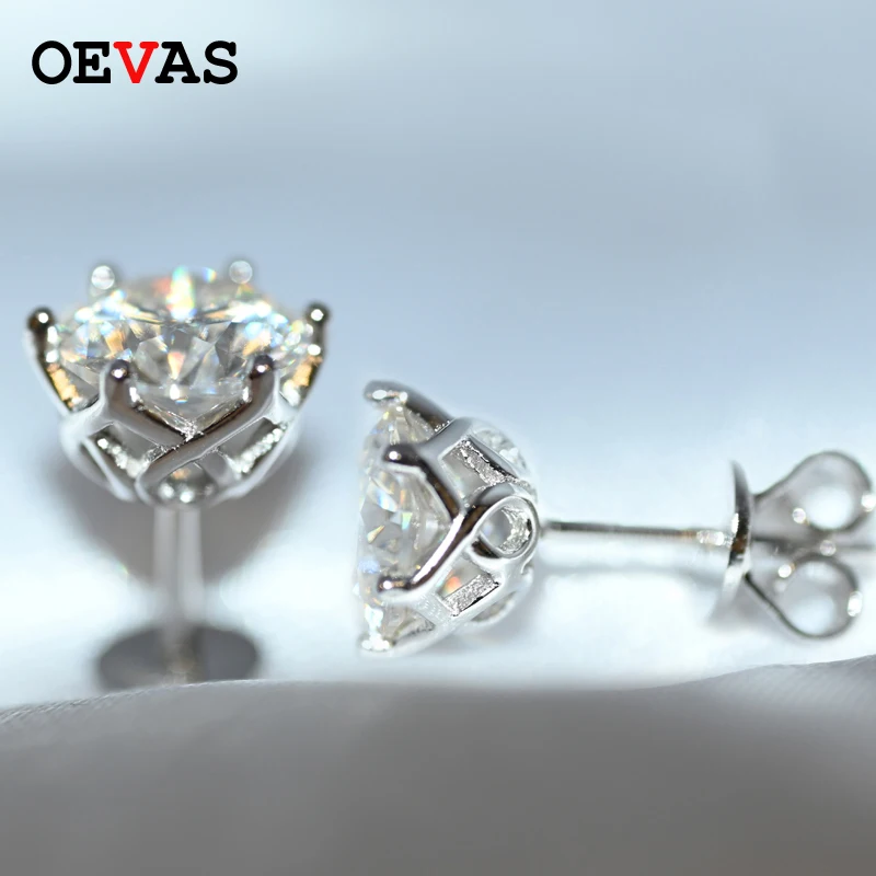 Серьги-гвоздики женские из серебра 0 5 пробы 100% | Украшения и аксессуары