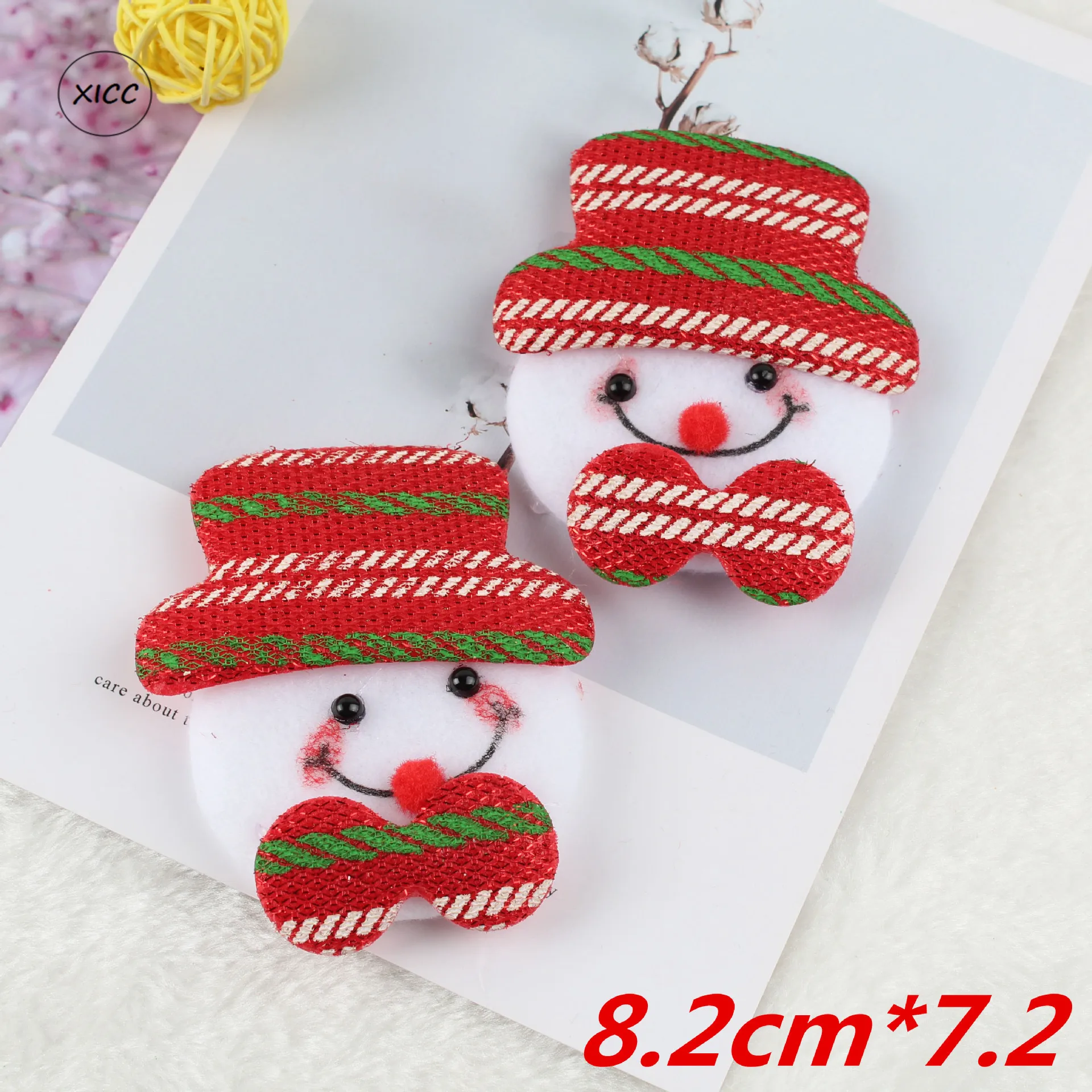 1pc-7 XICC DIY хлопковое войлочное Рождественское украшение новогодние подарки Санта Клаус Рождественская елка искусственные настенные подвесные украшения для дома - Цвет: 1pc-7
