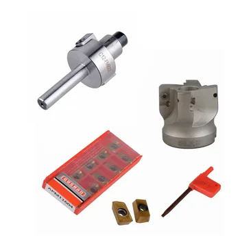 

C12 FMB22+ 400R right angle shoulder Face Mill Cutter 50mm + 10pcs APMT1604 Carbide Inserts with Wrench For Milling Tool