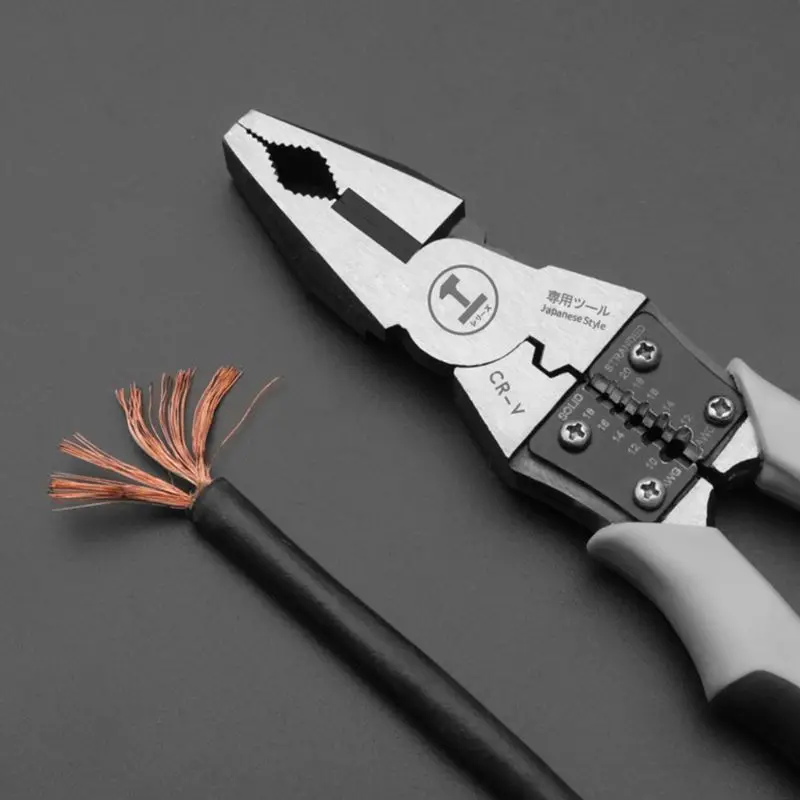 

6''-8.5'' Multifunction Wire Stripper Cutter Long Nose Pliers Electrician Clamp 831F