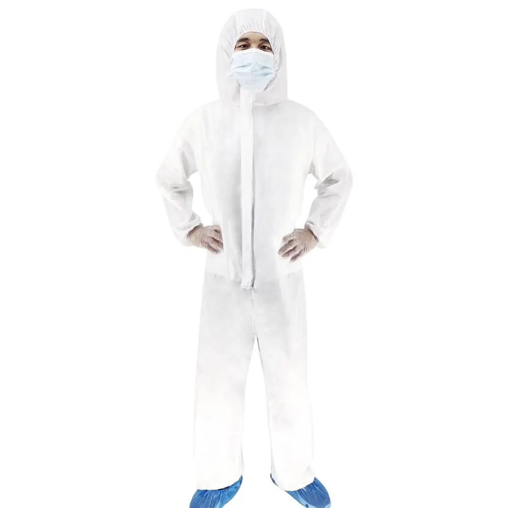 

Non-woven Waterproof Disposable Thick Durable Isolation Medical Safely Clothes, Size: Free Size