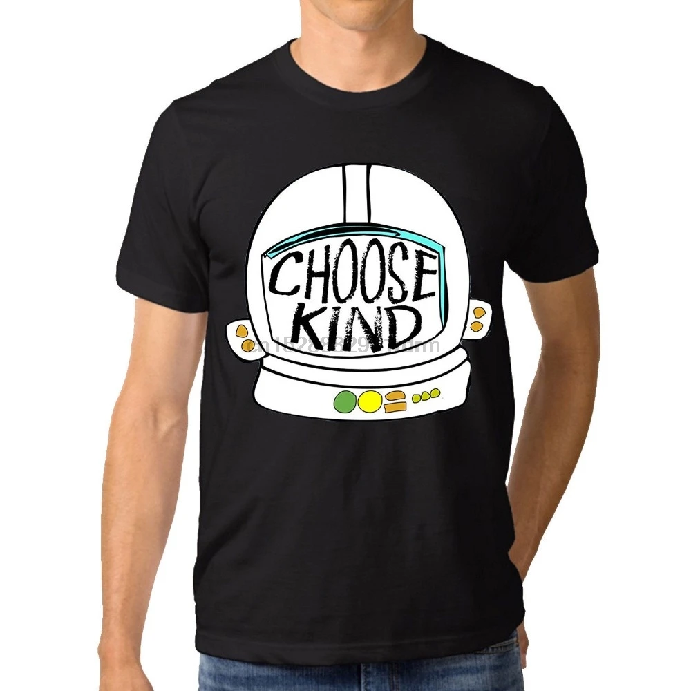 Rock Heavy Metal Style Youth T-Shirt Choose Kind Kindness Cotton T shirt for Mens Black Shirt |
