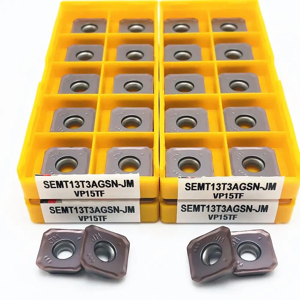 Твердосплавная вставка SEMT13T3AGSN JM VP15TF / UE6020 карбид фреза ЧПУ детали инструмента SEMT