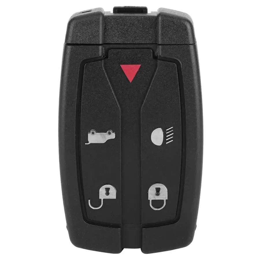 4button Car Remote Smart Key Case Fob Shell For Land Rover Freelander 2 Black Fortwo Key Holder