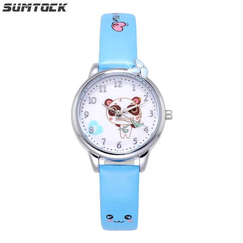 

SUMTOCK Cartoon Cat Dial Watch Multi-styling Cute Style Watch Kids Boys Student Gift Watches Quartz Watch Waterproof Kid Watch