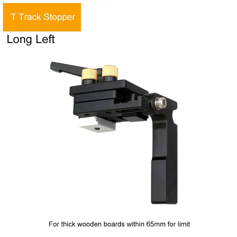 L-1 Miter Track Stop for T-Slot T-Track Chute Limit Locator Durable Woodworking Tool - Цвет: L-1