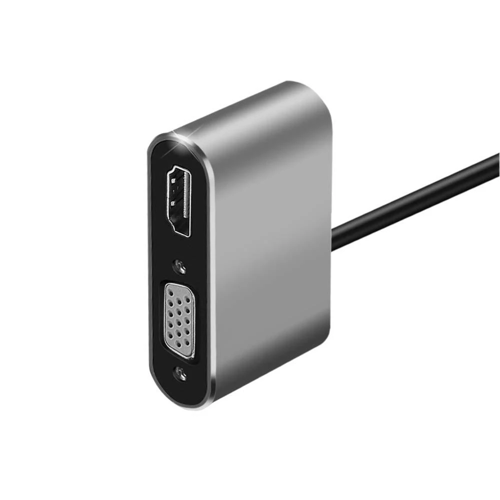 1080P Тип C к HDMI 4K 30 Гц VGA адаптер Тип C USB-C VGA преобразователь видеосигнала HDMI адаптер для Macbook Pro/Chromebook Pixel