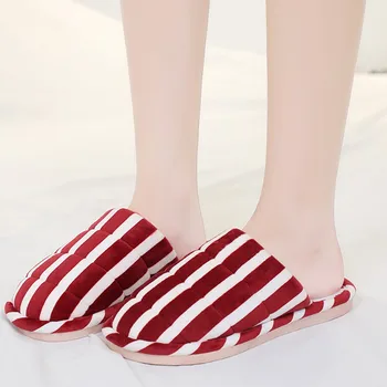 

2019 Hot Sale Women's House Slippers New Female Slip-On Anti-Skid Sole Indoor Casual Shoes Snow Slippers Chanclas De Mujer Playa