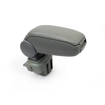 

Gray Leatherette Center Console Storage Box Armrest for Ford Focus 3 2011-2014