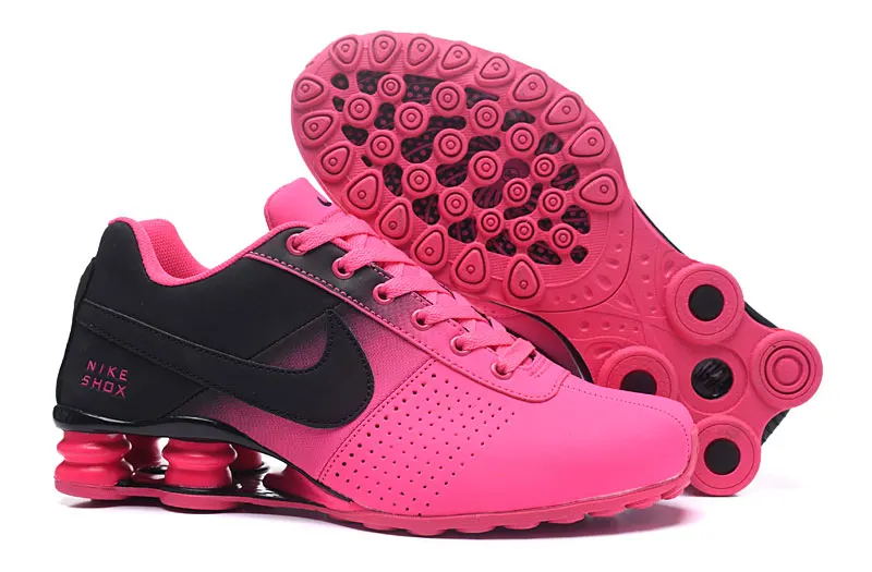 Womens nike shox deliver shoes black pink Clearance