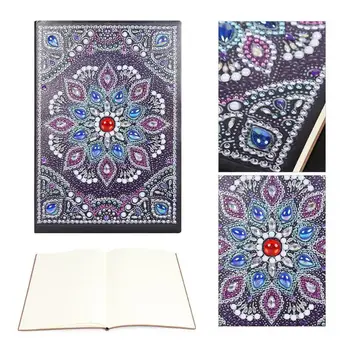 

DIY Mandala Special Shaped Diamond Painting 50 Pages A5 Notebook Notepad