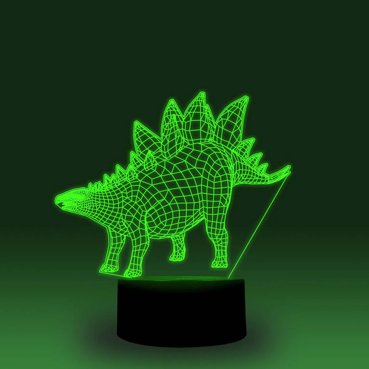 NiteApps Stegosaurus динозавр 3D RGB светодиодный ночник настольная лампа иллюзия Лампа подарок на день рождения приложение/сенсорное управление