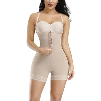 

SHER Plus Size Women Full Body Shapewear Underbust Slimming Mid thigh Shaper fajasTummy Control Seamless Postpartum Body Girdle