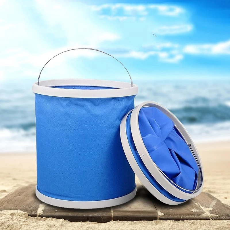 

Fishing Bucket Folding Multifunctional Folding Outdoor Bucket Basin For Camping Hiking Travelling Fishing Washing