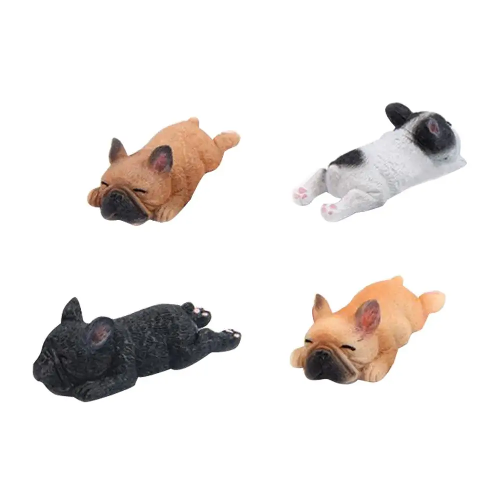 Cute 3D Sleeping Bulldog Magnetic Refrigerator Sticker Cartoon Animal Fridge Kid Early Education Dog Decoration Sticker
