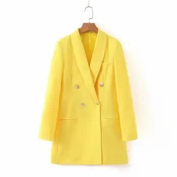 

Woah 2019 XL68-2247 European and American Fashion Long-style Suit Jacket