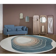 Современный скандинавский круглый ковер для гостиной, дома, спальни, коврики и ковры, стул, коврик для кабинета/столовой/коврик для ресторана