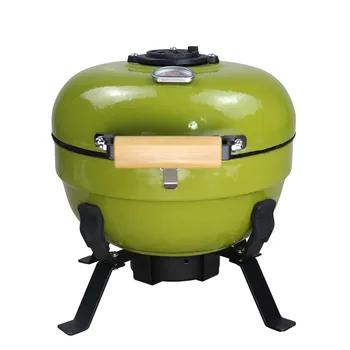 

Best 12 Inch Ceramic Kamado BBQ Grill Home and Camping Portable Smokeless Charcoal BBQ Grills Smoker 5 colors for choose