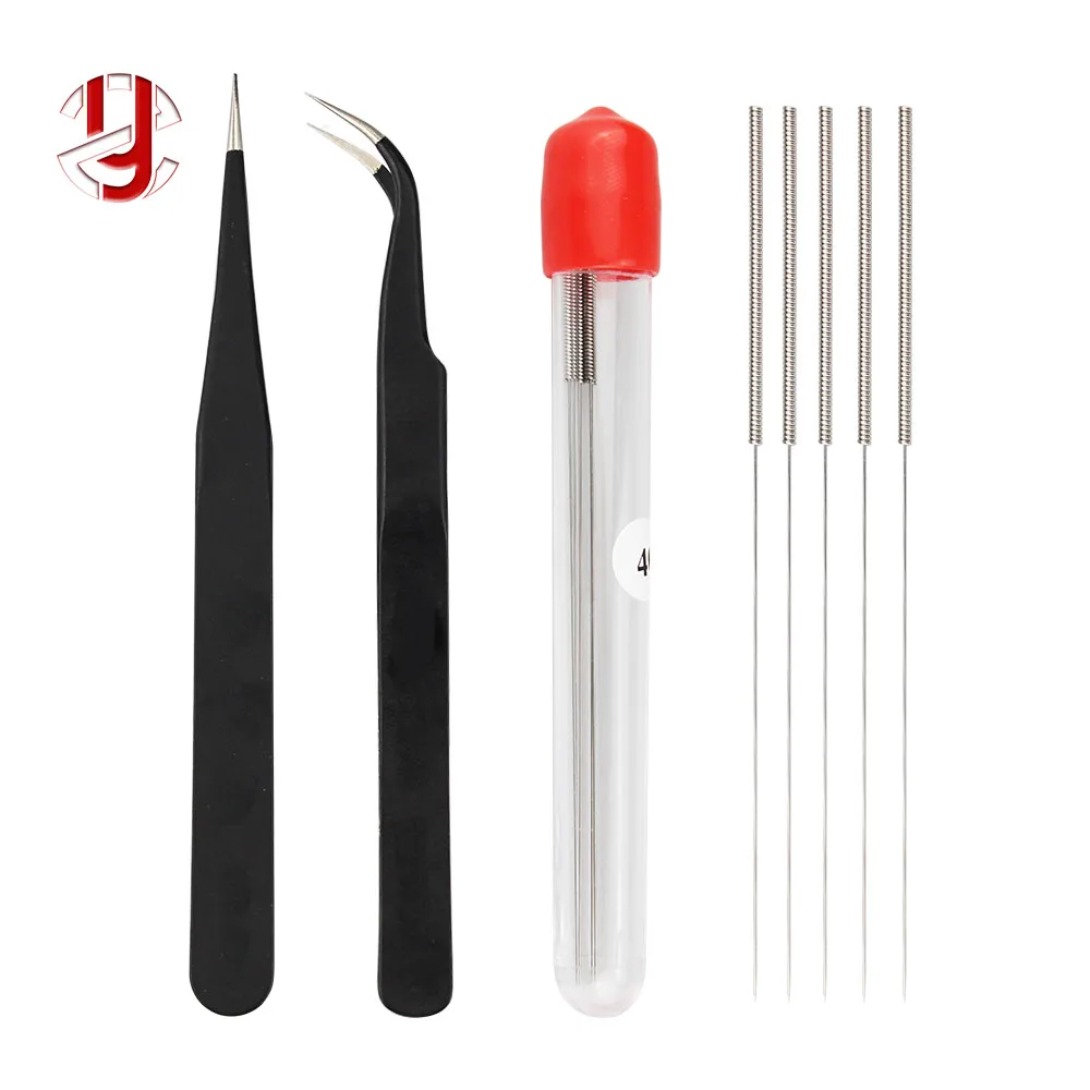 

3D Printer Parts Nozzle cleaner Bendable Drill Bit and Tweezers for Extruder Cleaning of V6 j-head Hotend Nozzle