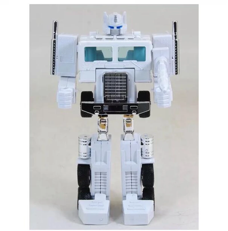 Трансформация G1 ReplicaWhite KO версия Оптимус Металл Передний+ отсек ПВХ Фигурки наборы игрушек