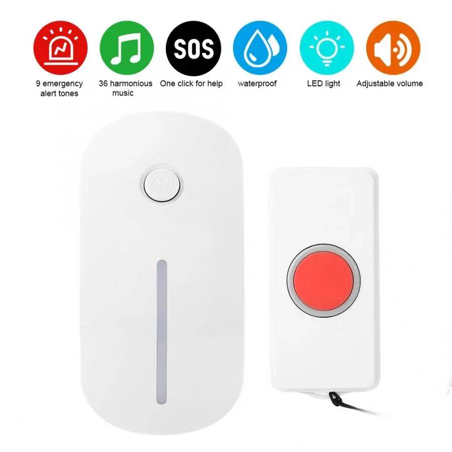 

Wireless Household Senior Pager Caller Alarm for Patients Nursing Regulation 110-240V