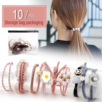 

Korean Version of Knotted Rubber Bands, Small Fresh and Multi-layer Multi-layer High-strength Pearl Hair Ring Tie Head Rope