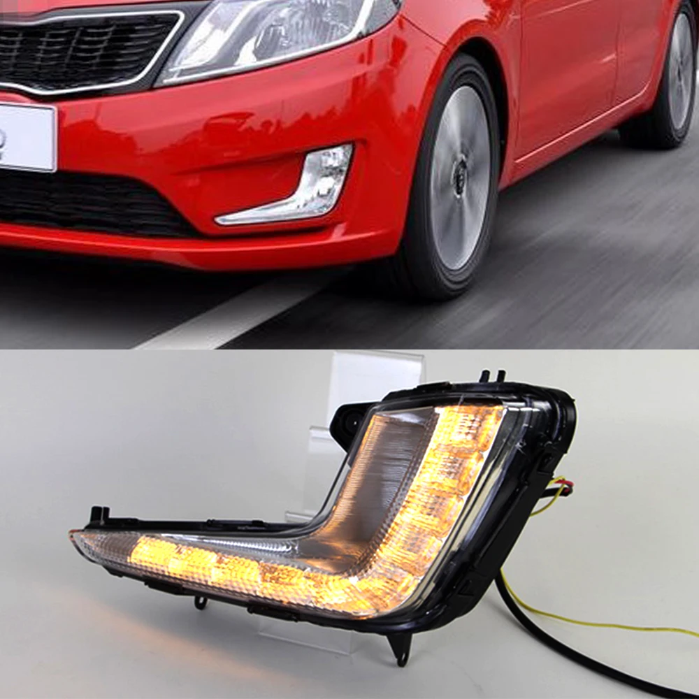 Автомобильная проблесковая 1 пара светодиодный DRL Габаритные огни дневного света