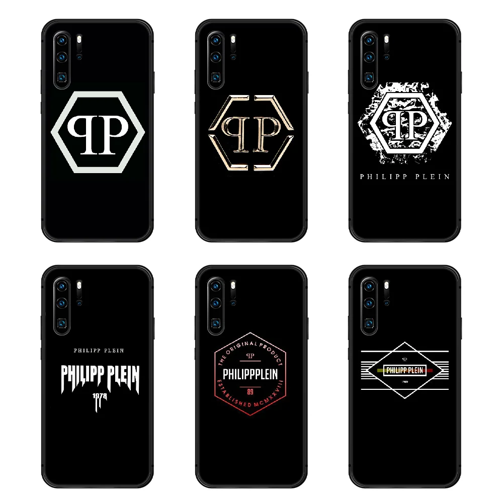 

qp Philipp luxury Brand Phone Case Cover Hull For Huawei P8 P9 P10 P20 P30 P40 Lite Pro Plus smart Z 2019 black funda tpu shell