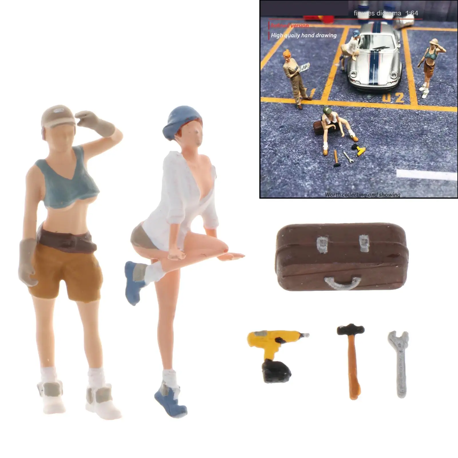 

Miniature Hand Painted People Characters Diorama Figure Railway Accessory