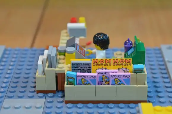 16004, 2232 шт., серия фильмов Kwik-E-Mart, строительные блоки, кирпичи, детские игрушки, рождественский подарок, совместим с 71016