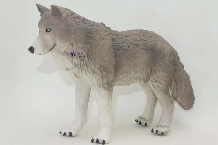

Model Wild Animal Model Set Big Bad Wolf Blue Wolf Plastic Emulate Toy