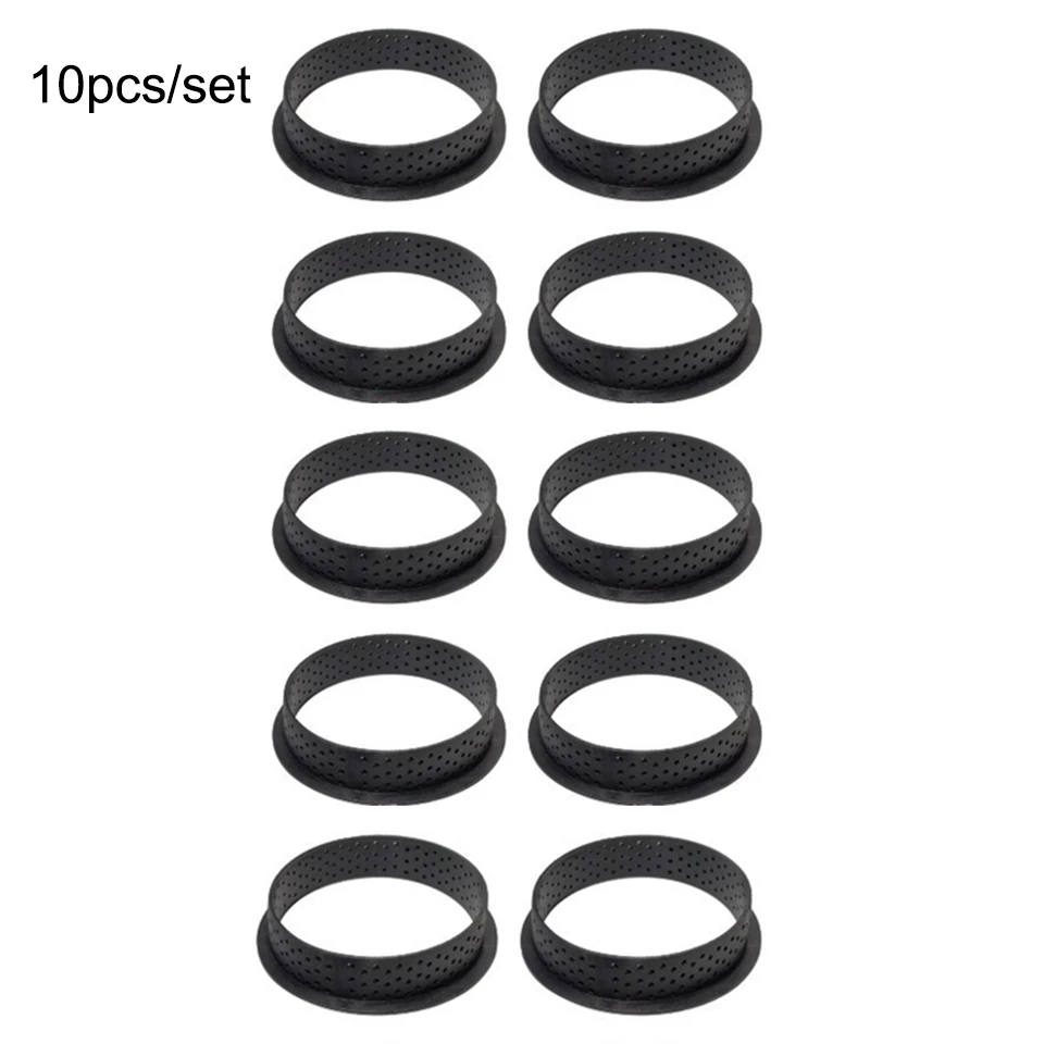 10 pcs Transhome 10 шт. мусс круглый резак форма 8 см Силиконовые французский десерт кольцо формы для выпечки резак инструменты для выпечки тортов - Цвет: 10 pcs