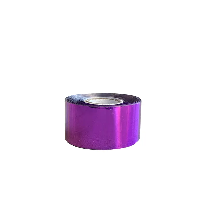 purple 1 рулон 3 см х 120 м 10 цветов фольга горячего тиснения теплопередача ламинирующая салфетка золочение ПВХ визитная карточка тиснение - Цвет: purple